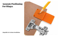 Accurate Positioning Hinge Hole DIY Tool Hinge Installation Jig Easy to Use for DIYers, Home Improvement, Workshop, Furniture Making