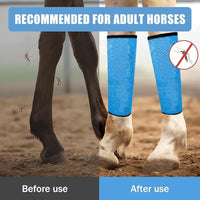 Horse Leg Fly Protection Sleeves - Anti-Bite Mesh Leg Guards for Equestrian Use