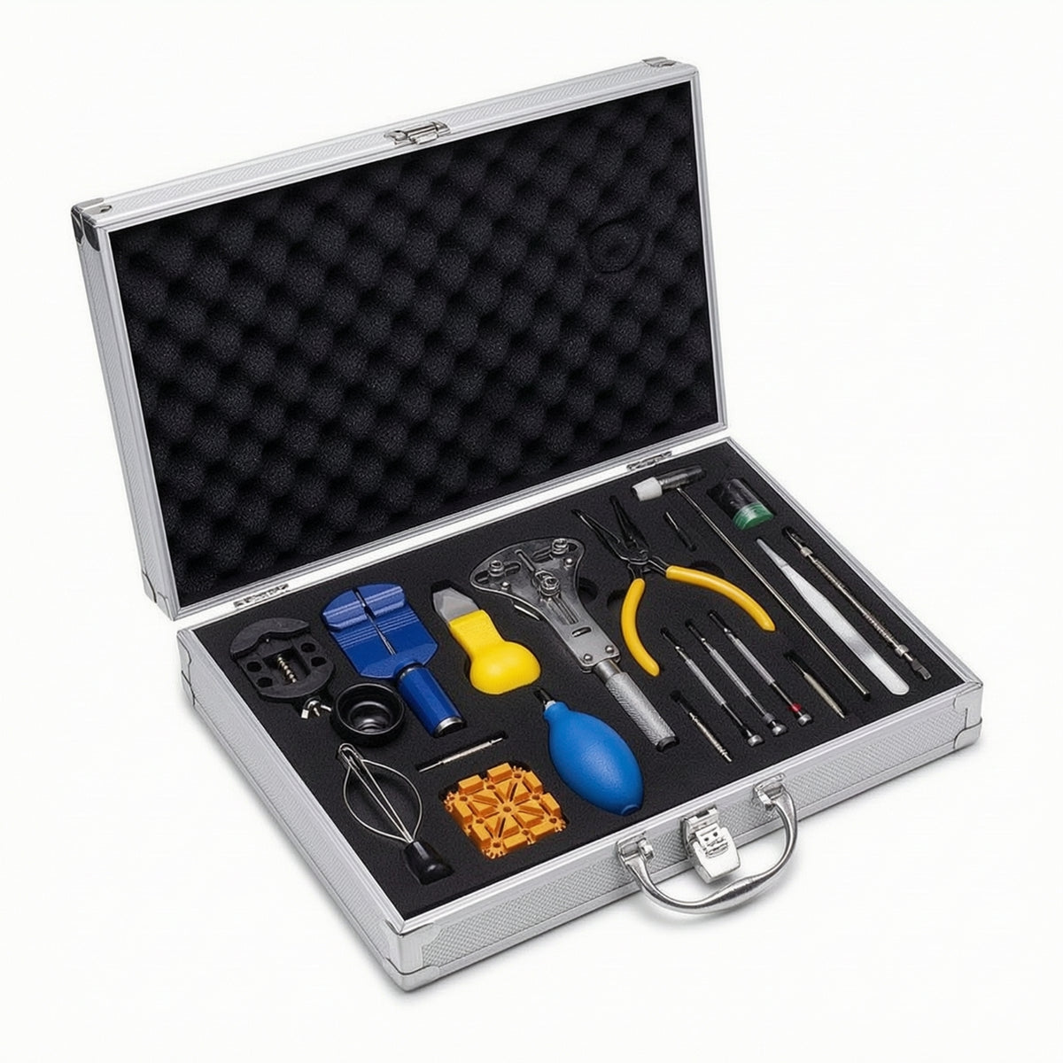 Watch Repair Tool Kit with Case Professional Watch Repair Kit with Carrying Case Organized for Workbench