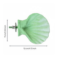 Shell-Shaped Bird Perch Washable Textured Bird Perch Easy to Clean