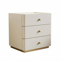 3-Drawer Chest Modern Design Bedside Table Easy to Clean for Entryway, Hallway