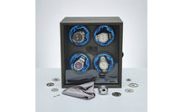Vertical Watch Winder Cabinet Ebony-Grain Automatic Watch Winder Quiet Luxury for Office