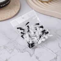 50 Pieces Replacement Nail Brush Head Detachable Nail Brush Head with Flat Bristles Brushes Translucent Applicator