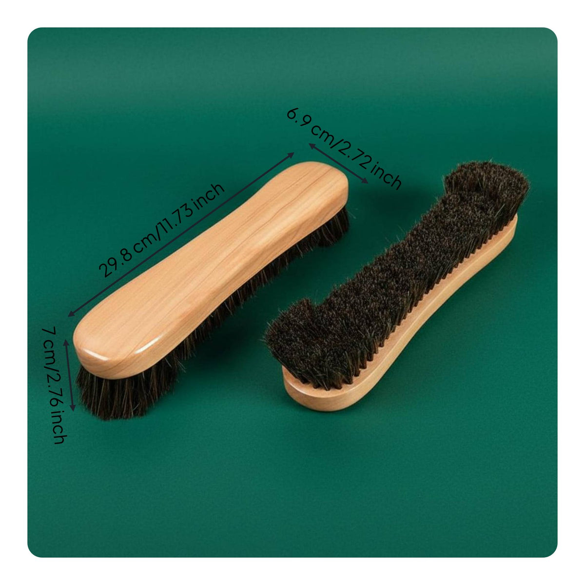 Billiard Table Brush Set Wood Handle Pool Table Brush Set Low-Shedding Bristles Billiard Cleaner Kit for Game Room, Bar