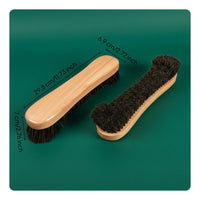 Billiard Table Brush Set Wood Handle Pool Table Brush Set Low-Shedding Bristles Billiard Cleaner Kit for Game Room, Bar