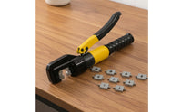 Hydraulic Crimping Tool with Dies Heavy-Duty   Easy-to-Operate Hydraulic Crimping Tool for Electricians, Electrical Work, Workshops