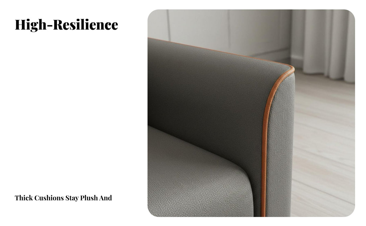 Nordic Design Minimalist Settee Modern design space-saving 2-Seater Settee Wear-Resistant Sofa Sturdy Construction for Small Space Dwellers, Apartment Residents, Families, Lounge Area, Bedroom