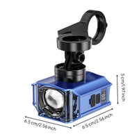 Handlebar-Mounted Bike Light with Digital Display Adjustable Cycle Front Light Waterproof Portable for Night Riding