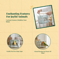 Bird Resting Spot, Soft Plush Swing, Cage Sleeping House