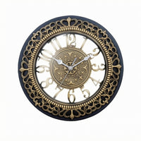 Vintage Round Wall Timepiece Raised Numerals Vintage Wall Timepiece