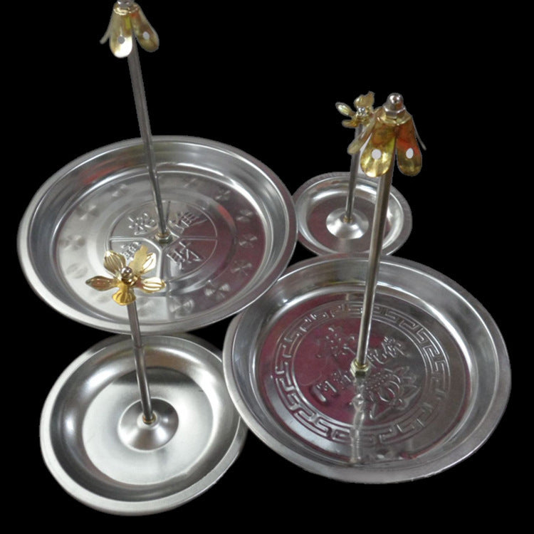 Adjustable Stainless Steel Incense Burner Holder for Coil and Stick Incense