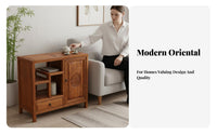 Integrated Brewing Console Chinese Design Aesthetic Tea Cabinet for Study