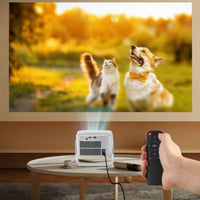 Display Device with Stand 1080p Native Android Display Device Auto Focus 650 Ansi for Movie Lovers, Bedroom, Living Room