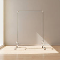Garment Rack with Wheels Floor-Standing Rolling Garment Rack Heavy-Duty for Merchandisers, Home Organization