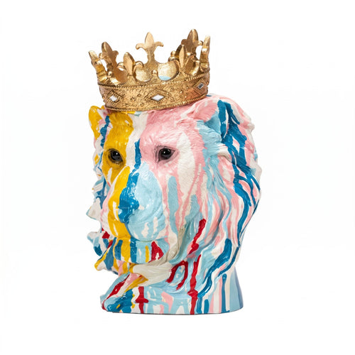Creature-Head Bust Glossy Tabletop Bust Splash-Style