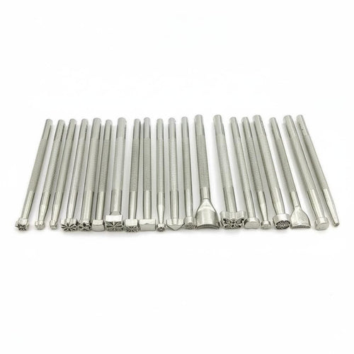 20 Pieces Leather Stamping Tool Set Non-Slip Handle Leather Stamp Set