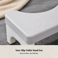 Anti-Slip Toilet Footrest, Thickened Plastic Bathroom Stool, Squat Aid for Home