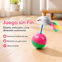 Interactive Cat Toys, 2 Pieces of Smart Polymer Birds with Weighted Base, for Kittens and Adult Cats