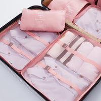 7-Piece Travel Luggage Organizer Set for Clothes and Accessories