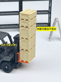 1:64 Warehouse Accessory Set Shelf Miniature Garage Display Scene Model Repair Tool Ladder