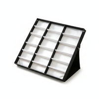 Foldable Eyeglass Display Box Hinged Tabletop Glasses Display Stand Angled