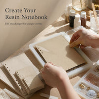 Mirror Finish A4 A5 A6 Notebook Resin Silicone Mold for DIY Epoxy Journal Covers