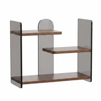 Acrylic Desk Shelf Space Saving Desktop Storage Rack Stable Base Display Stand for Women