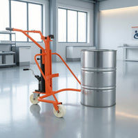 Hydraulic Drum Cart Mobile Drum Handling Cart Manual for Warehouses, Mechanics