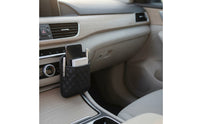 Quilted Car Storage Pouch Leather-Like Car Organizer with Pocket Space-Saving Long-Lasting for Road Trips