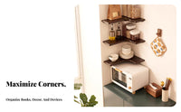 Multi-Tier Fan-Shaped Shelf Space-Saving Fan-Shaped Storage Rack adaptable