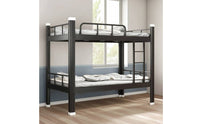 Metal Bunk Bed Space-Saving Steel Bunk Bed Sturdy Furniture for Students, Dorm Rooms, Student Accommodations, Compact Bedrooms