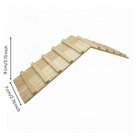 Wooden Enclosure Ramp Light Wood Wooden Pet Ramp Ladder-Design