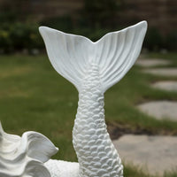 Mermaid Statue Weatherproof Resin Mermaid Sculpture Waterproof for Yard, Patio