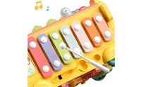 Shape Sorter Bus Developmental Toy Bus with Xylophone Shape Sorter Toy Educational Activity Center Interactive for Toddlers