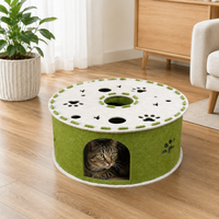 Felt Cat Tunnel Bed Large Washable Cat House Hideaway Relieve Lack of Exercise
