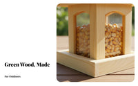 Automatic Dispensing Hanging Gazebo Feeder Weather Resistant Bird Feeding Station Weatherproof Seed Dispenser Easy to Fill for Nature Lovers, Gardeners, Homeowners, Outdoor, Outdoors, Yard, Patio