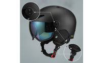Integrated Helmet with Face Guard Mirrored Helmet with Visor Anti-Fog Multi-Vented for Adults, Skiers, Snowboarders, Skiing, Snowboarding, Winter Sports