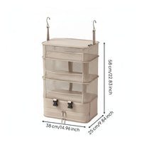 Hanging Travel Storage Bag Portable Organizer Sturdy for Closet, Travelers