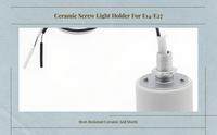 E14 to E27 ceramic heat adapter