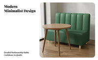 Premium Upholstery Restaurant Booth and Table Set Comfortable Backrest Modern Cafe Table and Chair Sturdy Frame Upholstered Dining Banquette Marble Pattern Tabletop for Interior Designers, Business Owners, Restaurants, Cafes, Milk Tea Shops, Lounges