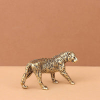 Vintage Brass Tiger Figurine Collectible Home Decor Gift Idea for Office