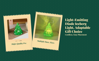 Crystal LED Night Light, portable, warm glow