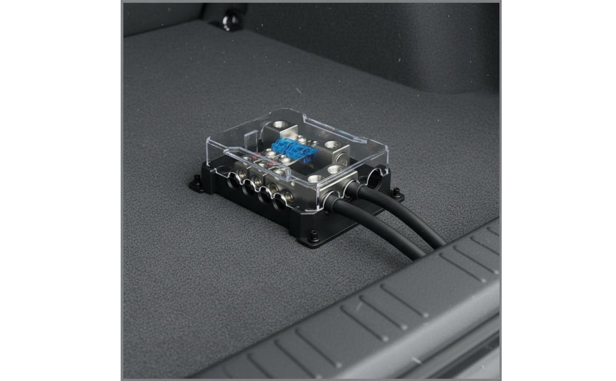 Car Audio Fuse Distribution Block 12V-48V Compatible Multi-Way Power Distribution Box for DIYers