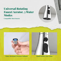 Faucet Aerator, 360° Rotatable Water-Saving Sink Extender