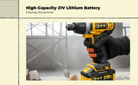 Percussion Drill, Power Drill, Angle Grinder, Professional Power Tool Combo Kit, Variable Speed, sturdy Duty, Multi-Functional, Construction, Workshop