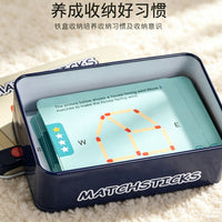 数学思维火柴棒游戏逻辑训练早教益智玩具儿童蒙特梭利教具3-10岁