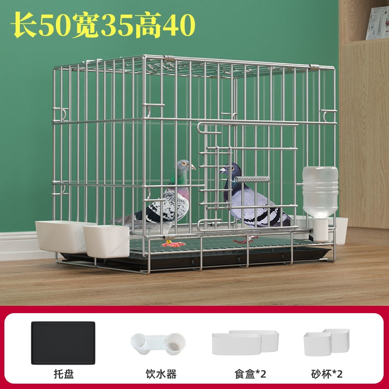 鸽子笼子家用养鸽专用笼折叠鸽笼鸽舍鸽子窝可配对大号繁殖鸽子笼