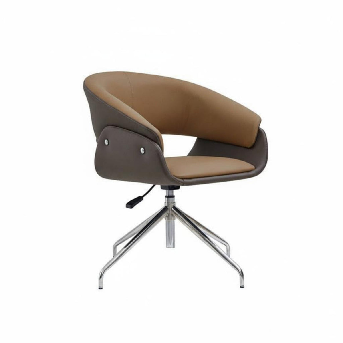Armless Rolling Task Chair contouredd spine-supportiverest rotate Seating Ergonomic spine-supportive Support