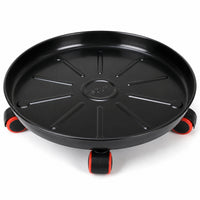 Flower Pot Tray with Rollers Flower Pot Trolley Portable Planter Trolley for Gardeners, Balcony