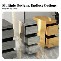 Stainless Steel Hairdressing Trolley Large Capacity Hair Salon Tool Cabinet Build Rolling Salon Storage Cabinet for Barbers, Permanent Makeup Studio